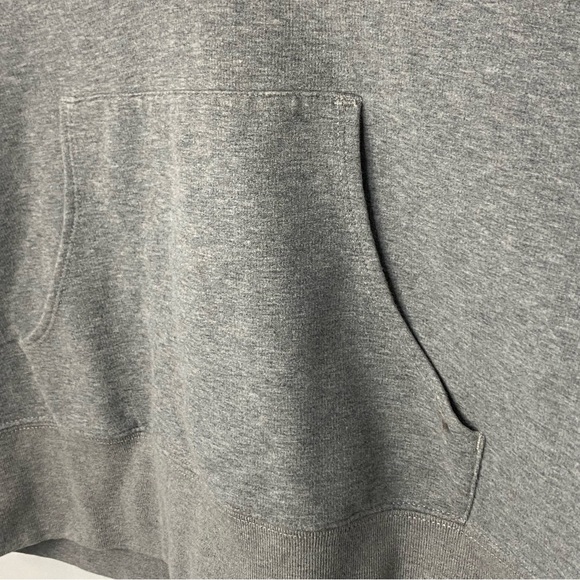 Vintage Nike Dri-Fit Women’s Heather Gray V-Neck Hoodie Sweatshirt Size Large - Picture 6 of 10